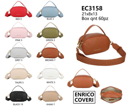 Enrico Coveri - Borsa a Tracolla Compatta EC3158#21x8x13 cm