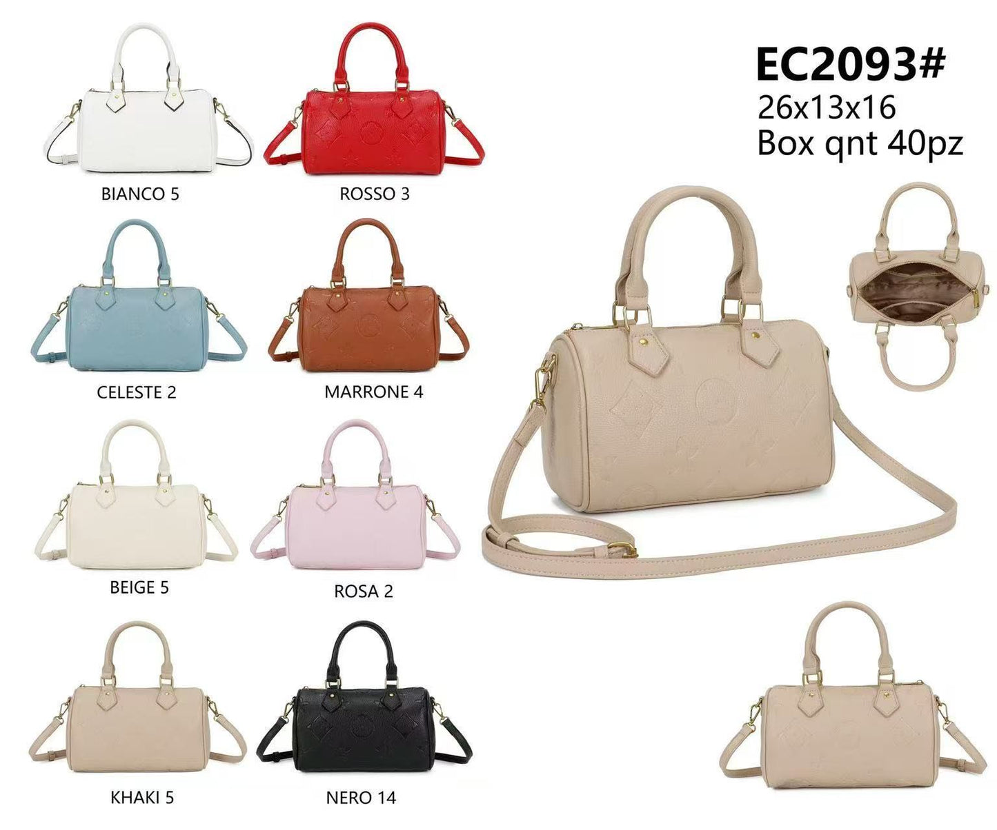 Enrico Coveri - Borsa Bauletto Modello EC2093 26x13x16 cm