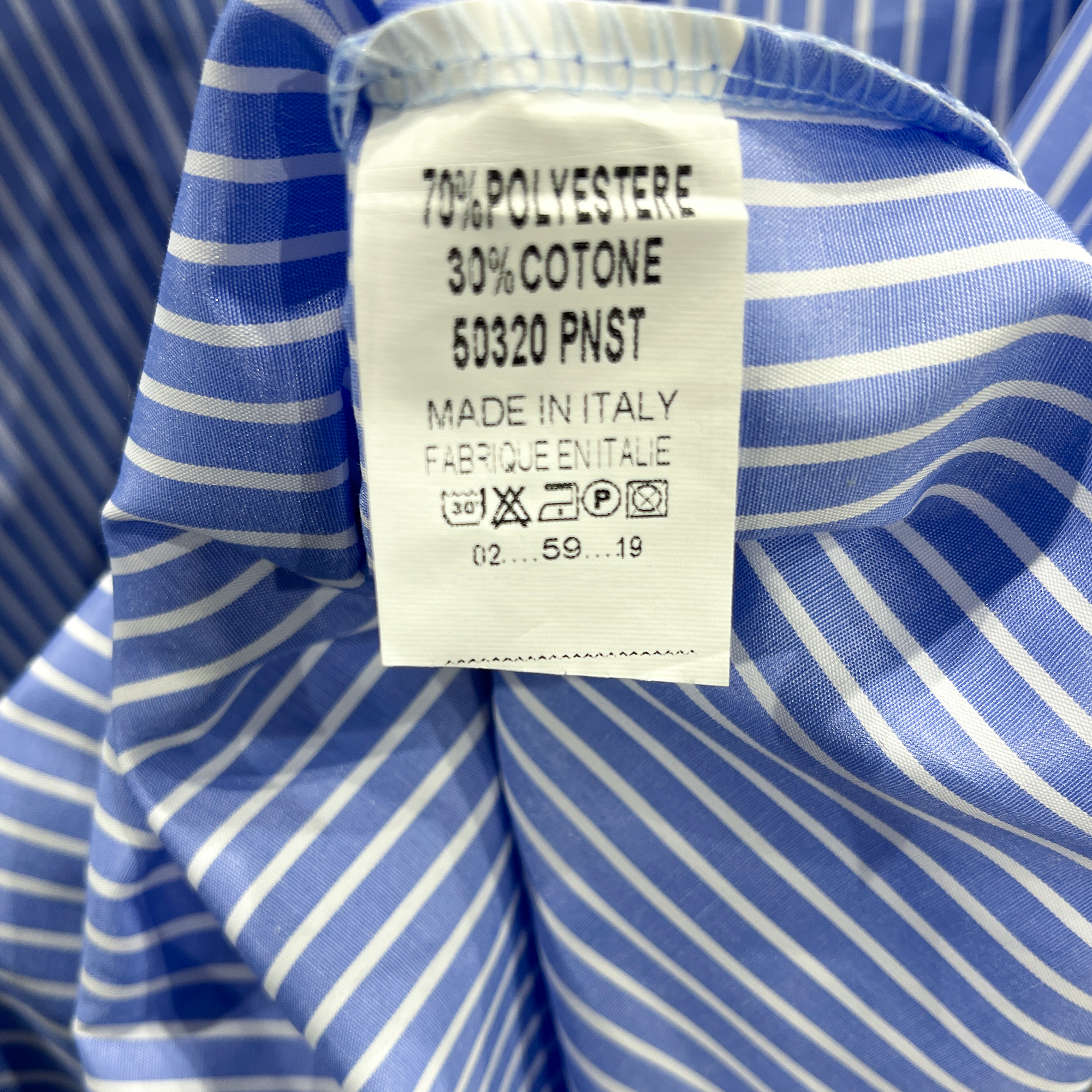 Camicia da Donna a Righe 'Azure Coast' - Taglia Unica, Made in Italy - Allingro