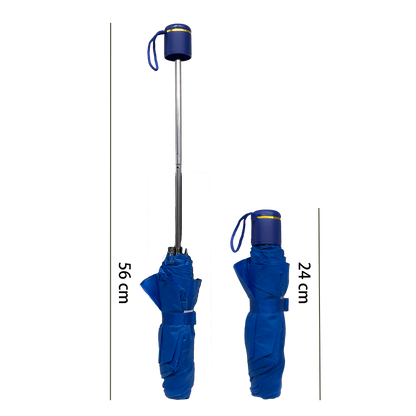 Ombrello Portatile da Viaggio Ultra-leggero con Manico Ergonomico e Cinturino da Polso - Allingro