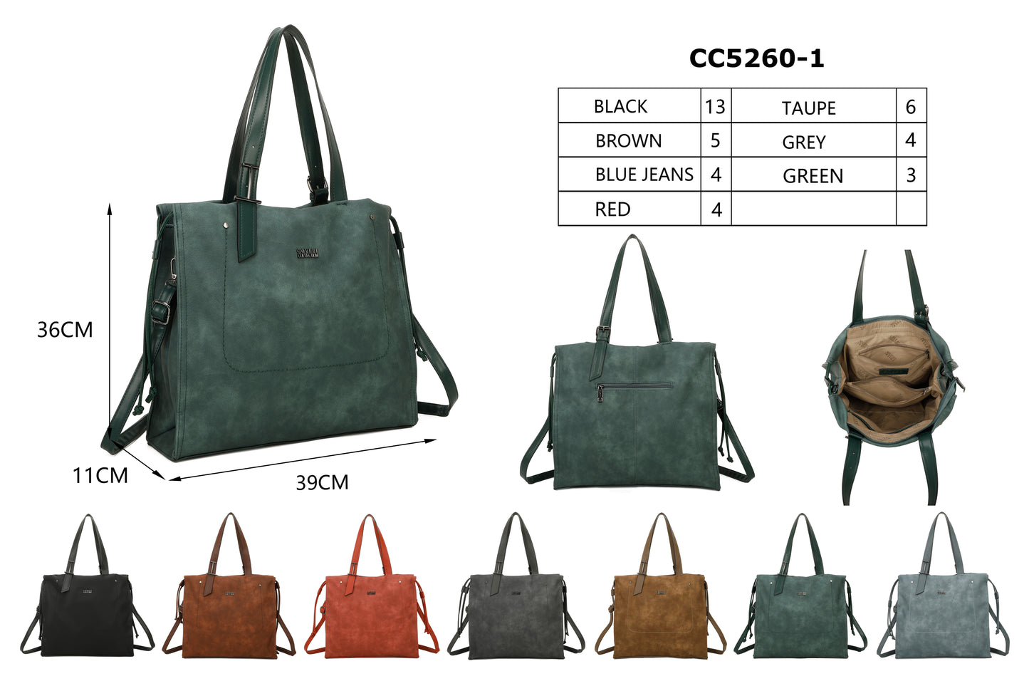 Coveri Collection shoulder bag 39x11x36cm CC5260-1#