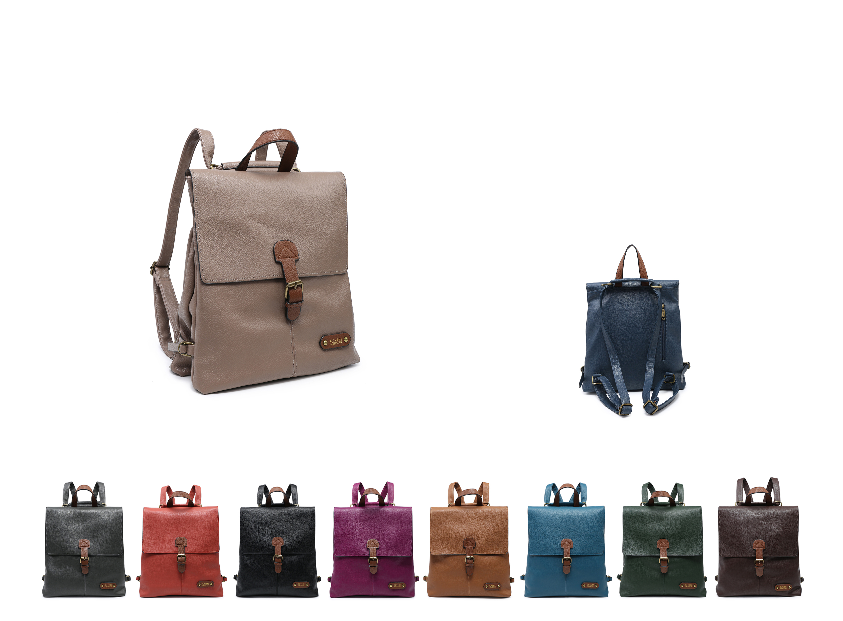 Coveri Collection CC8008-1 Eco-Leather Backpacks 30x11x34 cm