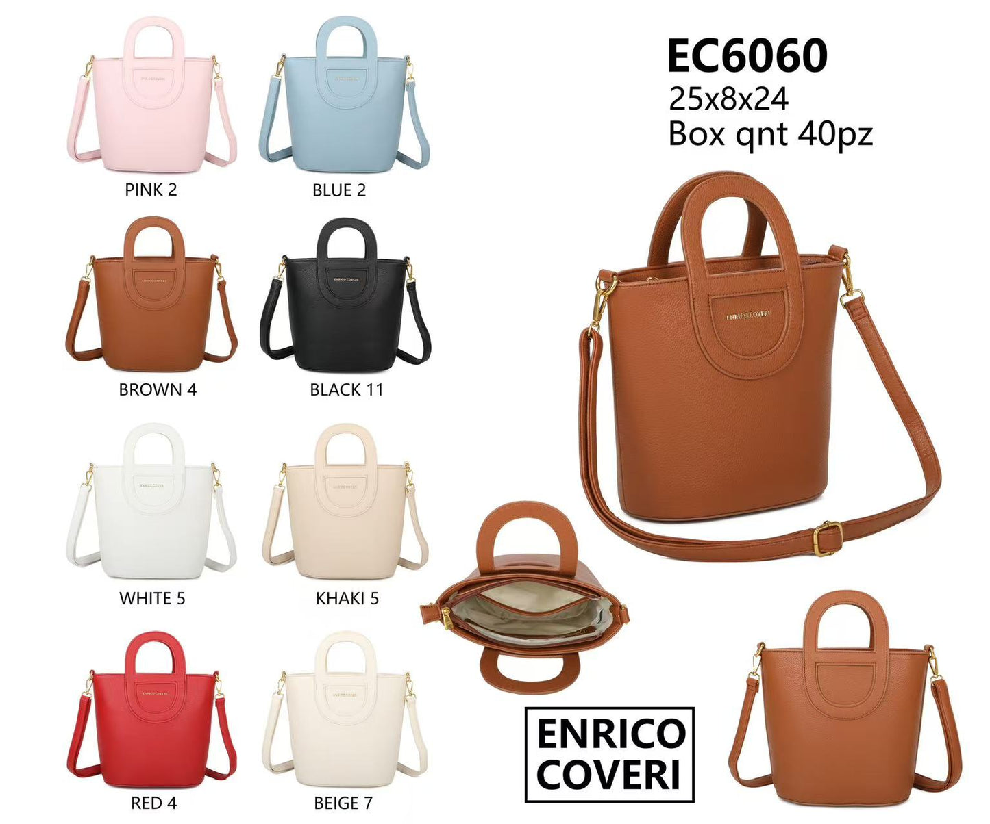 Enrico Coveri handbag Ec6060 - 25x8x24 cm