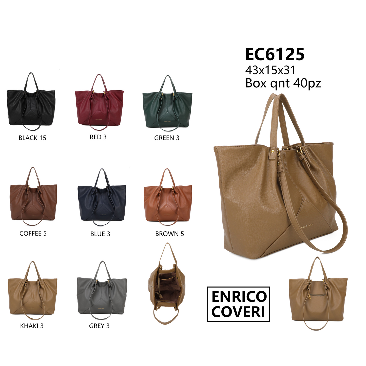 Enrico Coveri EC6125 - Frauenbag 43x15x31 cm