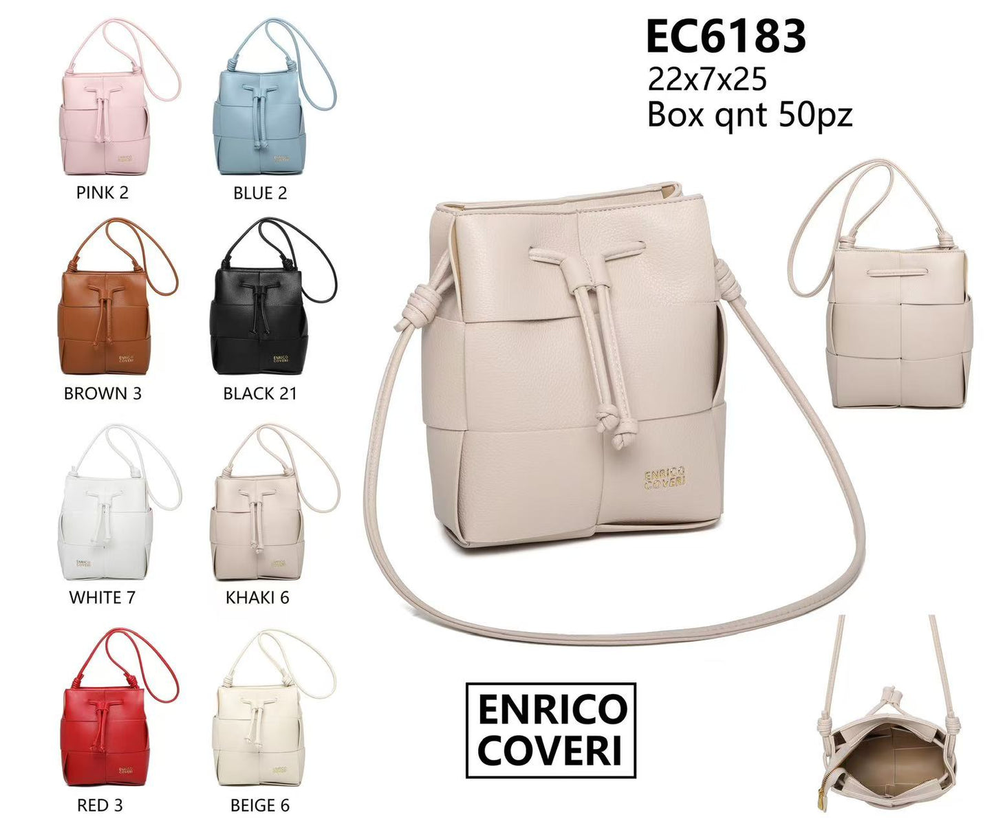 Enrico Coveri shoulder bag Ec6183 - 22x7x25 cm