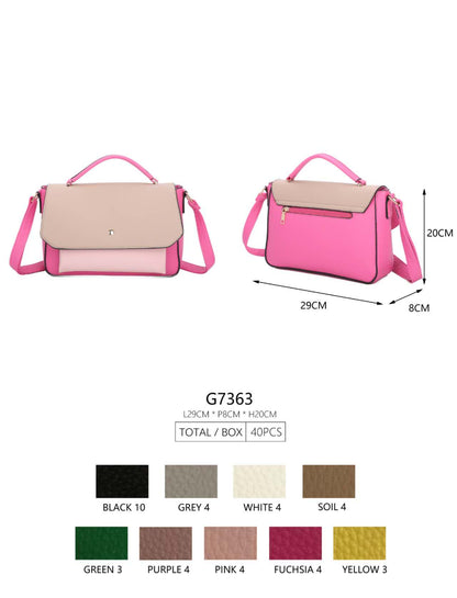 INT.COMPANY Borsa a tracolla Donna G7363 Size 29x8x20cm - Allingro