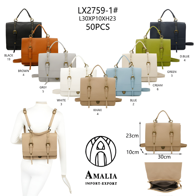 AMALIA Zaino donna  LX2759-1# Size 23x10x30cm - Allingro