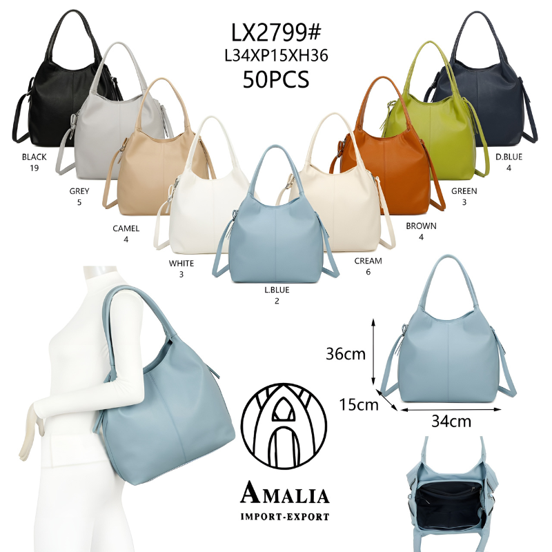 AMALIA Borsa a tracolla Donna LX2799# Size 36x15x34cm - Allingro