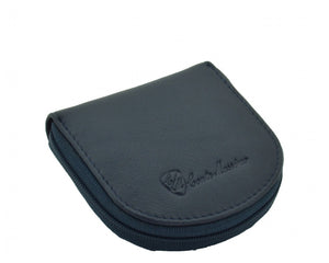 Portamonete Uomo in Vera Pelle – Modello Tacco 1715 con Zip | 8 x 9 x 2 cm - Allingro